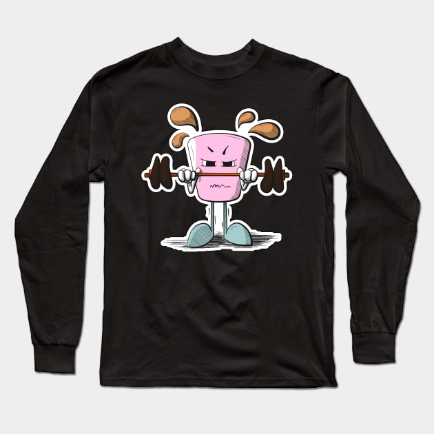 Heavy Lifter Muggsi | Color Edition Long Sleeve T-Shirt by lvrdesign